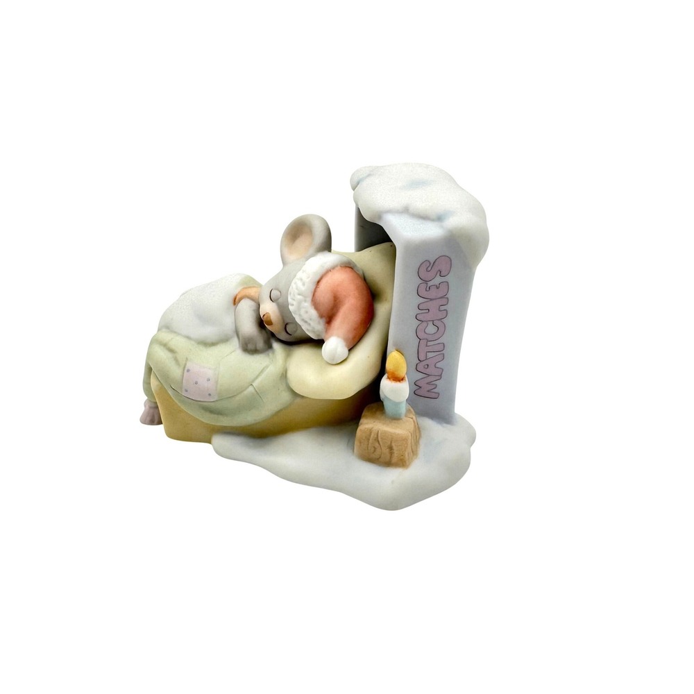 Precious Moments 1997 Dreaming Of A White Christmas Mouse Figurine 272590